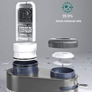 Faucet Water Purifier - Two Removable, Washable Filter Elements